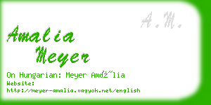 amalia meyer business card
